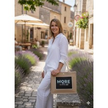 Sertifikalı Organik Jüt Keten Plaj Alışveriş Taşıma Çantası