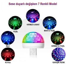 Najmaddin USB Girişli Sese Duyarlı Disko Topu