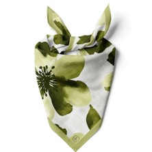 618 Concept 70X70 Yeşil Çiçek Bandana / Fular