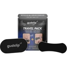 Gudslip Seyahat Paketi 1 Ağız Bandı + 1 Burun Şeridi , Premium Nefes Alabilir Örgü Kumaş, Hipoalerjenik Henkel Yapıştırıc
