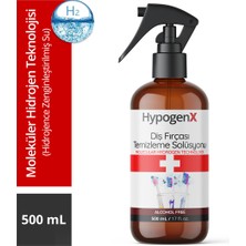 Hypogenx Diş Fırçası Temizleme Solüsyonu - 500 ml Sprey Başlıklı (Hipokloröz Asit Bazlı,Alkolsüz)