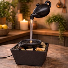 Usb’li Dekoratif Su Şelalesi Masaüstü Şelale Fıskiye Ofis ve Ev Dekoru