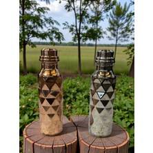 Maraş Bakırcılık - 750 ml Içi Kalaylı Bakır Su Matarası – Nikel Kaplama & Bakır Kaplama Seçenekli – Kapaklı Bakır Matara