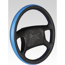 PINUKS Direksiyon Kılıfı Dikmeli Çember Mavi-Siyah Oto Aksesuar Premium