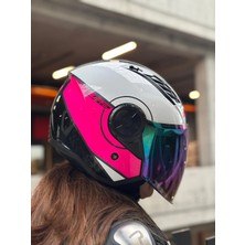 Ls2 Aırflow 2 Cover Beyaz-Pembe Kask