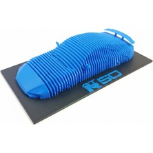 Mavi Nissan Gtr R50 Sliced Model – 116 G - Pla Dekoratif Araba Figürü