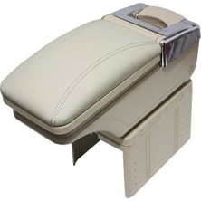 PINUKS Kolçak Kızaklı Ayarlı Ayak Bej  Küllük Bardaklık Oto Aksesuar Premium