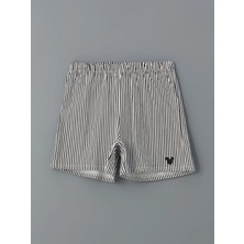 Lc Waikiki Yeni Sezon Beli Lastikli Çizgili Kadın Şort Pijama Altı