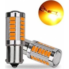 PINUKS Ampul Tek Duy 93 12V 33 LED Mercekli Turuncu   ( 107437 ) Oto Aksesuar Premium