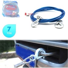 PINUKS Çekme Halatı Çelik 7 Ton Izoleli 4mt Oto Aksesuar Premium