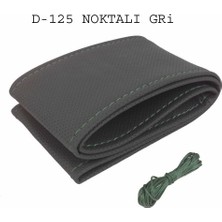 PINUKS Direksiyon Kılıfı Dikmeli Noktalı Gri Oto Aksesuar Premium