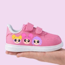 Lias Shoes Üç Tatlı Kız Baskılı Pembe Bantlı Çocuk Spor Ayakkabı Sneaker