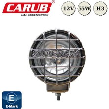 PINUKS Sis Lambası 4x4 12V H3 Yuvarlak Krom Nikelaj  Beyaz 16X13CM Emark Belge Oto Aksesuar Premium