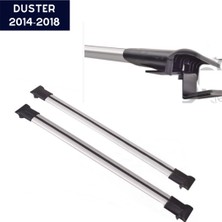 PINUKS Dacıa Duster 2014-2017 Ara Atkı Alüminyum Ördek  Siyah Oto Aksesuar Premium