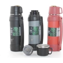 K-Yonlineticaret Paslanmaz Çelik Çift Katmanlı Termos 1.2 Lt Model 1