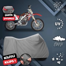 ULTRASHOP Apachi 4V Cross Motosiklet Brandası Arka Çanta Uyumlu Su Geçirmez Motosiklet Branda