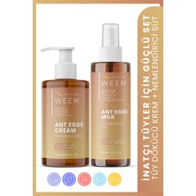Weem Karınca Yumurtası Yağı Içeren Tüy Dökücü Krem 200 ml ve Vücut Nemlendirici Süt 150 ml
