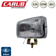 PINUKS Sis Lambası JF105 Krom Nikelaj 12V H3 16X8,7X6CM Dikdörtgen  Beyaz   Emark Belge Oto Aksesuar Premium