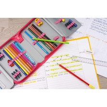 Eberhard Faber 577512 Kalem Kutusu 4 Bölme 49 Parça Pembe Paten