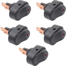 PINUKS Buton Oval Anahtar Aç-Kapa LED Işıklı 10LU Paket Oto Aksesuar Premium