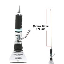 PINUKS Anten Oluklu Magnum Telsiz  2mt Turbo 5000 Performans Oto Aksesuar Premium