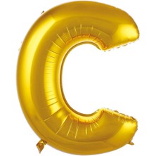 İKM Harf Folyo Balon 40 Inç Altın -C-