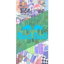 Red Bull 20X10CM Sticker Jdm Araba-Moto-Laptop Cam Etiket Hologram Seçenekli Çıkartma Sticker Etiket