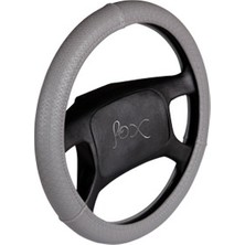 PINUKS Direksiyon Kılıfı Poşetli Geçme 38CM Hasır Gri Oto Aksesuar Premium