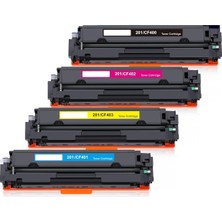 Hp Color Laserjet Pro M252DW,HP Color Laserjet Pro M252N Yazıcı Uyumlu Muadil Toner Seti Çipli