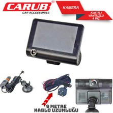 PINUKS Dvr Vantuzlu Monitörlü  Kayıt Cihazı Ön-Iç-Arka Kamera  Fullhd 3 Fonk 9mt Oto Aksesuar Premium
