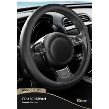 PINUKS Direksiyon Kılıfı Poşetli Geçme 38CM Düz Siyah F101 Oto Aksesuar Premium