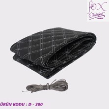 PINUKS Direksiyon Kılıfı Dikmeli  Lüx Nakışlı Gri Oto Aksesuar Premium