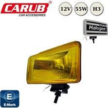 PINUKS Sis Lambası Comet 550 12V H3 20X9,5X9CM Dikdörtgen Kapaklı Sarı  Emark Belge Oto Aksesuar Premium