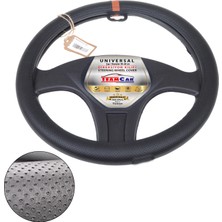 PINUKS Direksiyon Kılıfı Poşetli Geçme 38CM N.siyah Yüzük Taba Oto Aksesuar Premium