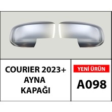PINUKS Ford Courıer 2024- Nikelaj Ayna Kapağı Abs Oto Aksesuar Premium