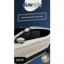 PINUKS Nıssan Qashqaı 15-21 Chrome Cam Rüzgarlığı  4lü Oto Aksesuar Premium