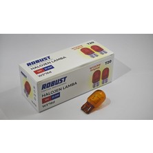 PINUKS T20 12V 21/5W 1016 Dipsiz Ampul Çift Flama Doğal Cam Turuncu ( Amber ) Oto Aksesuar Premium