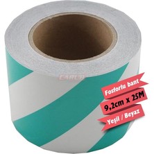 PINUKS Fosfor Bant Çapraz 9,2 cm x 25 M Beyaz / Yeşil Oto Aksesuar Premium