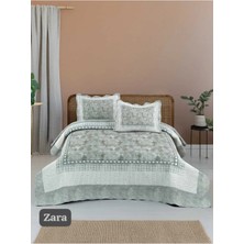 Örtüm Sofline Çift Kişilik Kapitone Yatak Örtüsü, Klasik Desenli Model - Beste Kahve (250 X 260cm)