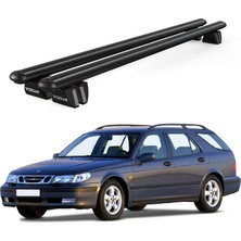 Today Auto Pençe Saab 9-5 Ara Atkı (2001-2010) Uyumlu Siyah Ara Atkı Port Bagaj Tavan Barı