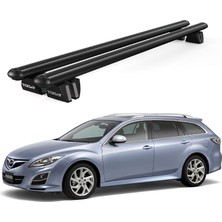 Today Auto Pençe Mazda 6 Station Wagon Ara Atkı (2013-2021) Uyumlu Siyah Ara Atkı Port Bagaj Tavan Barı