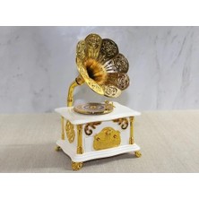 K-Yonlineticaret Gramofon Müzik Kutusu Beyaz