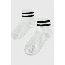 Starseven Çizgili Kolej Çorap 8*28