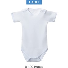 Çetiner Group Beyaz Yarım Kol Body Zıbın 2-7 Yaş Çocuklar Için (1 Adet) Alttan Çıtçıtlı Özel Gereksinimli