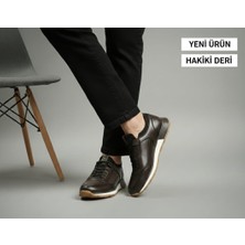 Romex Hakiki Deri Erkek Günlük Ayakkabı – Termo Tabanlı, Spor Şık Siyah sneaker ayakkabı