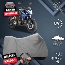 ULTRASHOP Bajaj Pulsar Ns 200 Abs Motosiklet Brandası Arka Çanta Uyumlu Su Geçirmez Motosiklet Branda