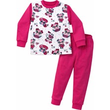 Remsa Kız Çocuk Pamuklu Desenli Pijama Takımı 6068-14 FUŞYA01