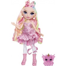 Rainbow High Bella Parker Rainbow Shimmers Slime & Glitter Oyun Seti Bebek – Sürpriz Aksesuar ve Evcil Figürlü