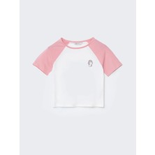 Lc Waikiki Yeni Sezon Bisiklet Yaka Baskılı Kadın Pijama Üstü