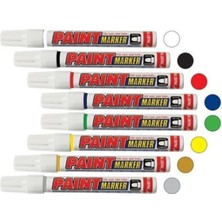 12'li Paket Mercure Paınt Bilyalı Kalem Beyaz